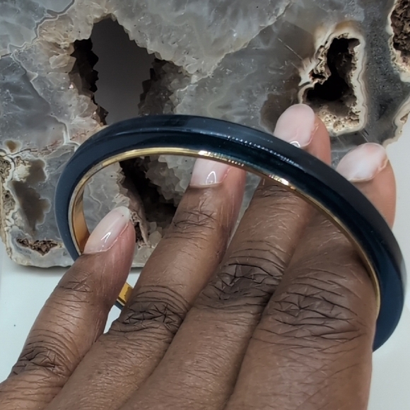 J. Crew Elegant Navy and Gold Bangle - Picture 6 of 6